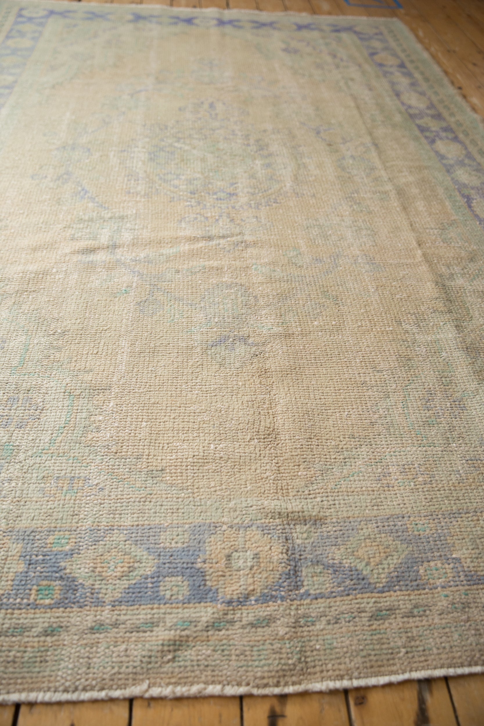 6x9.5 Vintage Distressed Oushak Carpet // ONH Item 7147 Image 6