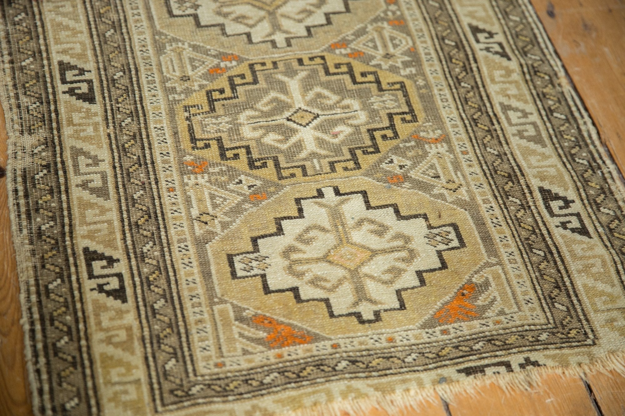 2x2.5 Antique Caucasian Square Rug Mat // ONH Item 7340 Image 5