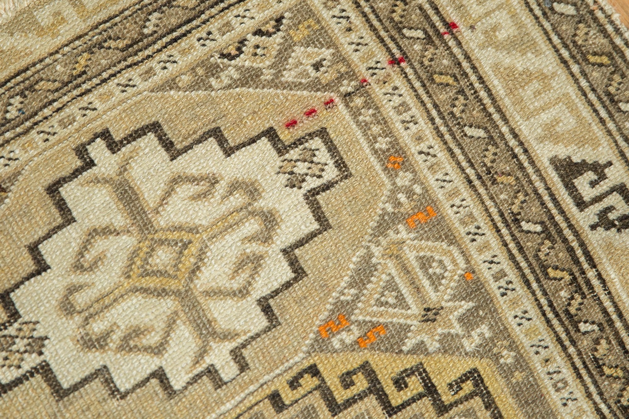 2x2.5 Antique Caucasian Square Rug Mat // ONH Item 7340 Image 8