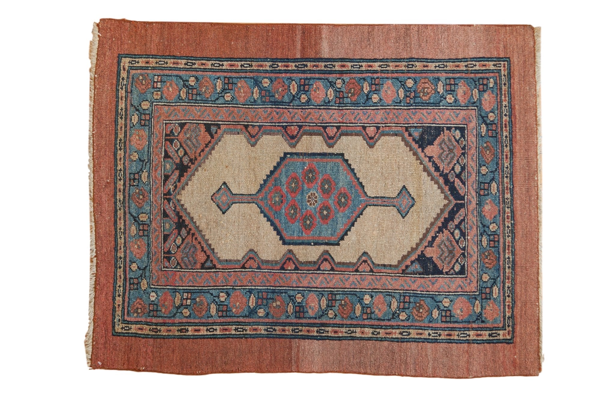 3x4 Antique Camel Hair Serab Square Rug // ONH Item 7381