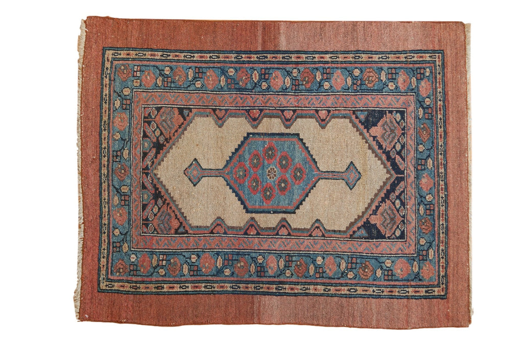 3x4 Antique Camel Hair Serab Square Rug // ONH Item 7381