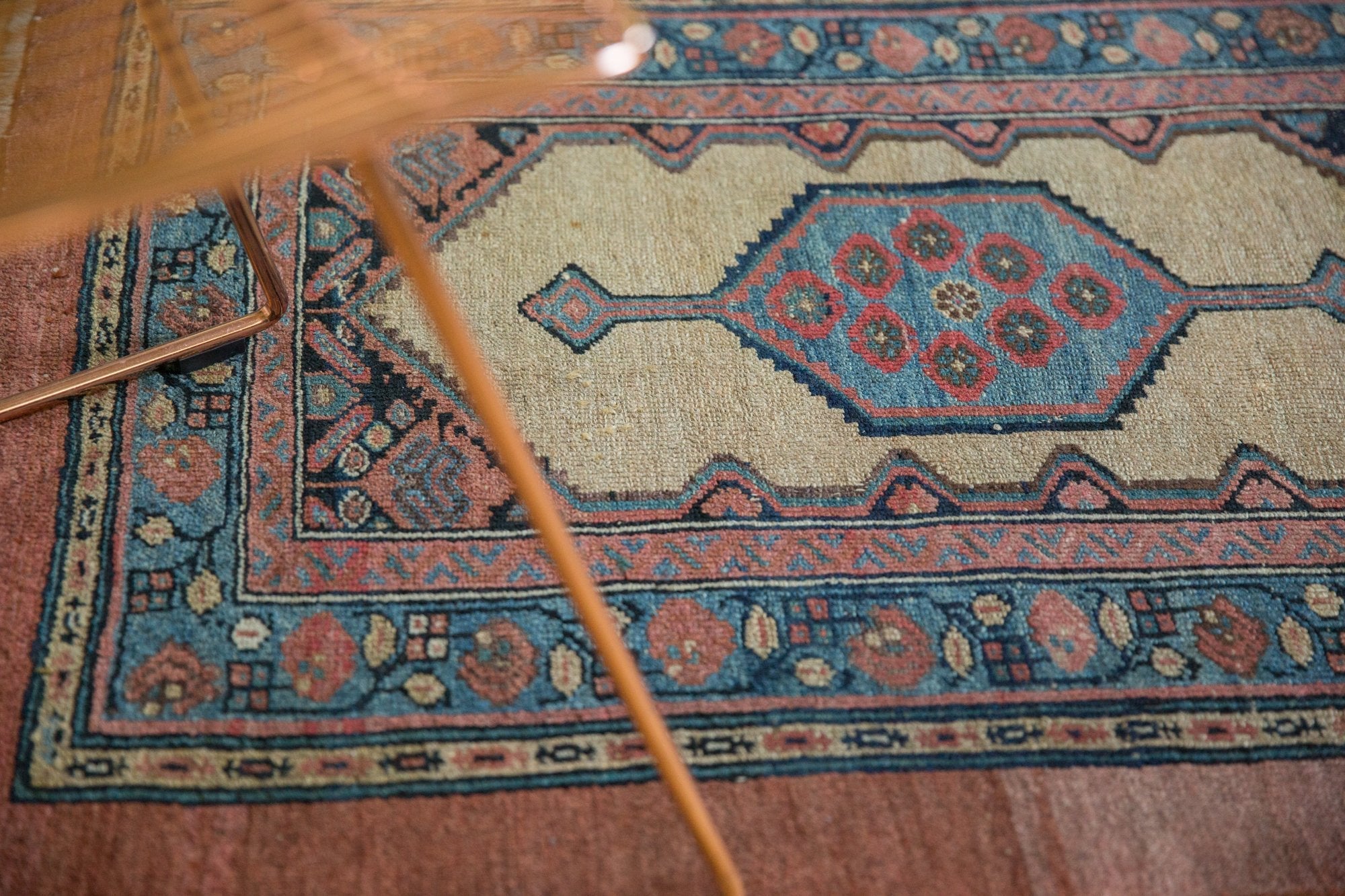 3x4 Antique Camel Hair Serab Square Rug // ONH Item 7381 Image 3