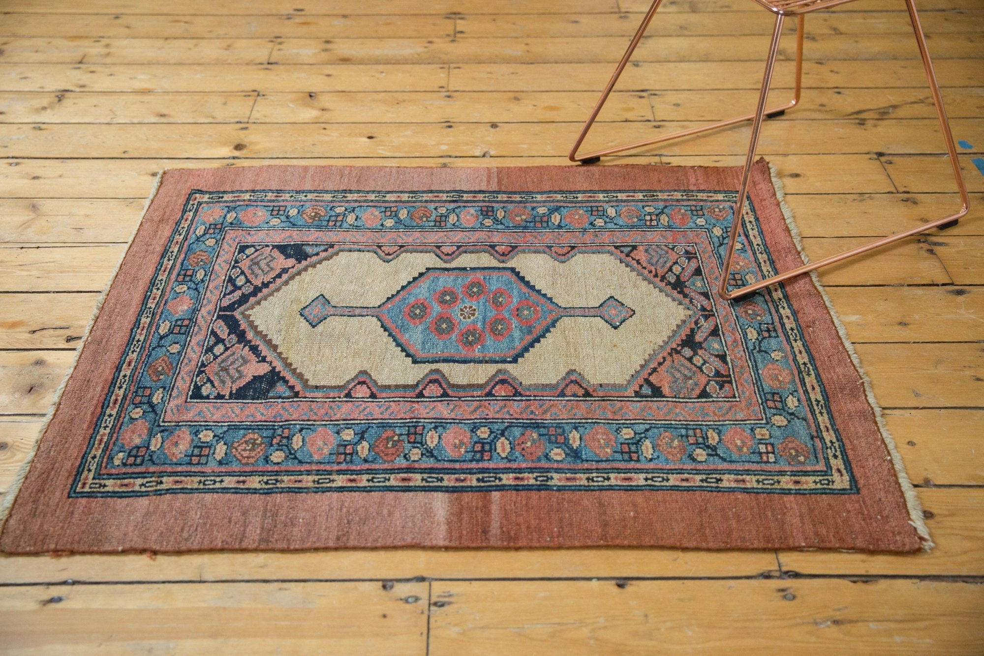 3x4 Antique Camel Hair Serab Square Rug // ONH Item 7381 Image 7