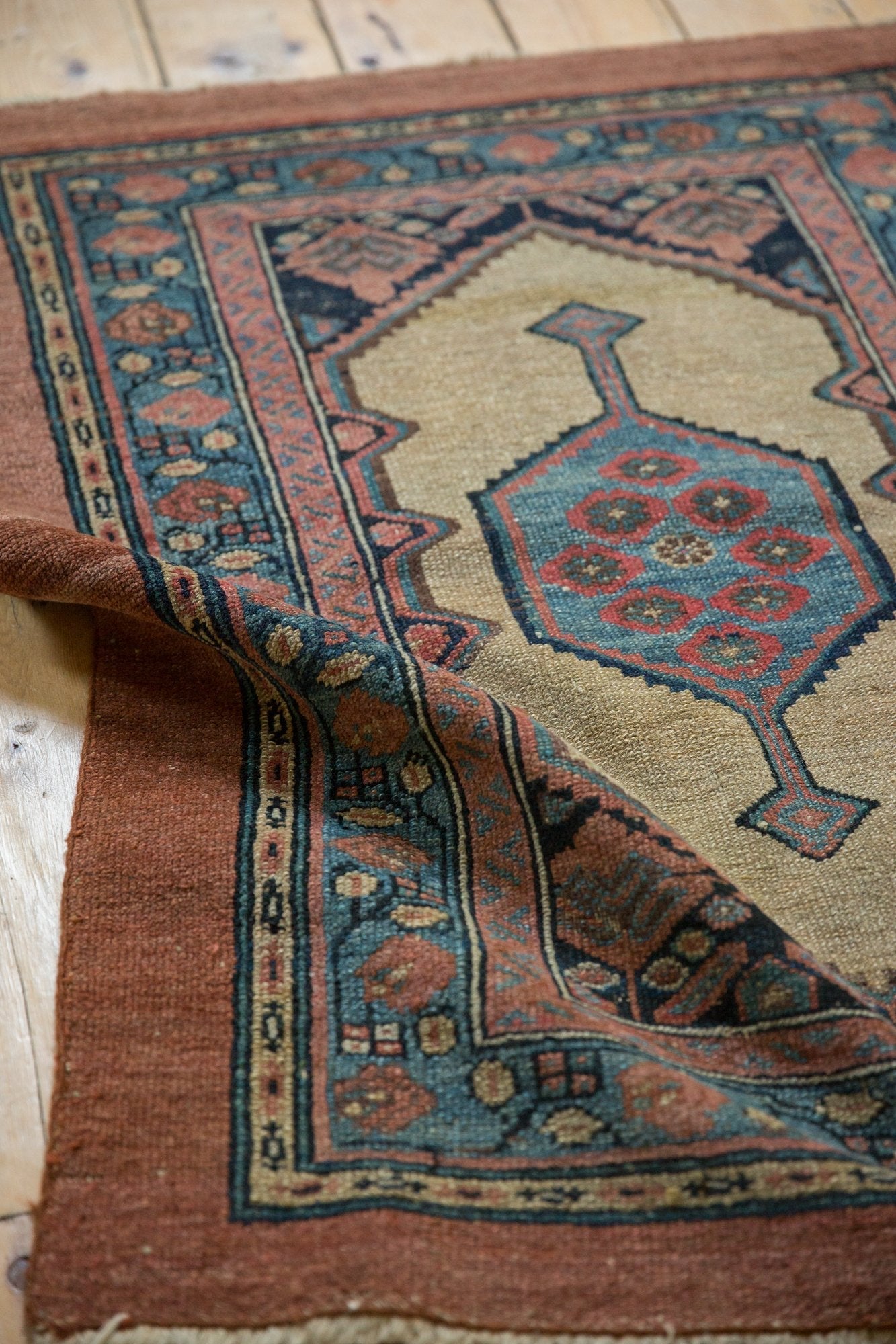 3x4 Antique Camel Hair Serab Square Rug // ONH Item 7381 Image 10