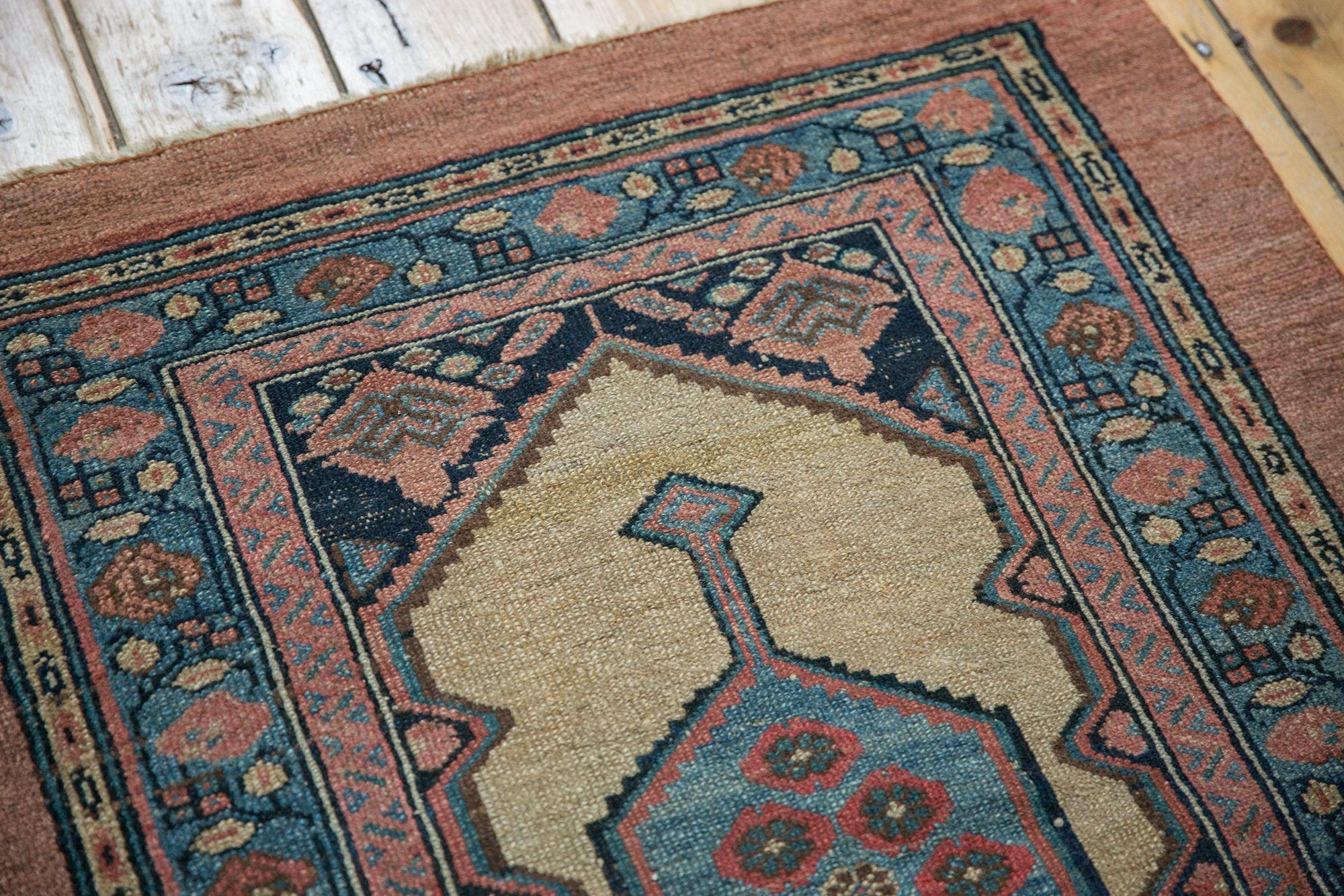 3x4 Antique Camel Hair Serab Square Rug // ONH Item 7381 Image 11