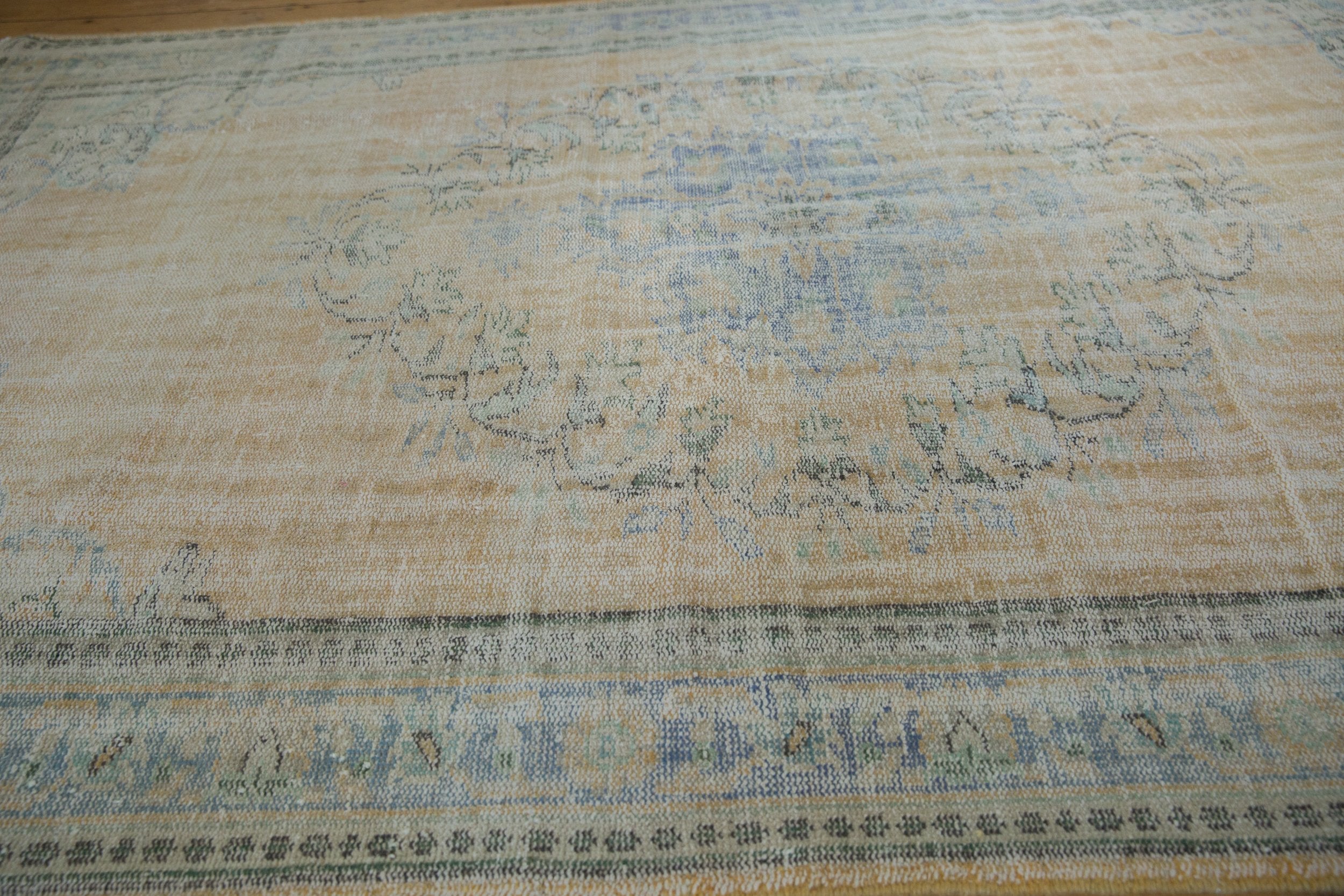 6x9.5 Vintage Distressed Oushak Carpet // ONH Item 8006 Image 5