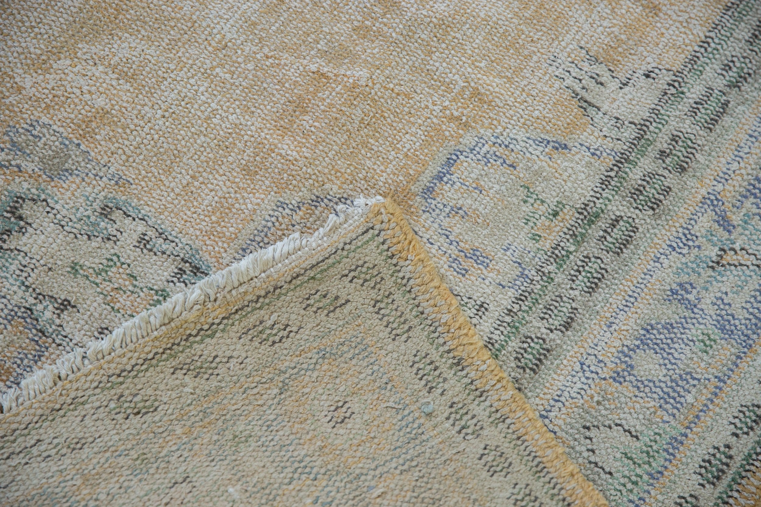 6x9.5 Vintage Distressed Oushak Carpet // ONH Item 8006 Image 11