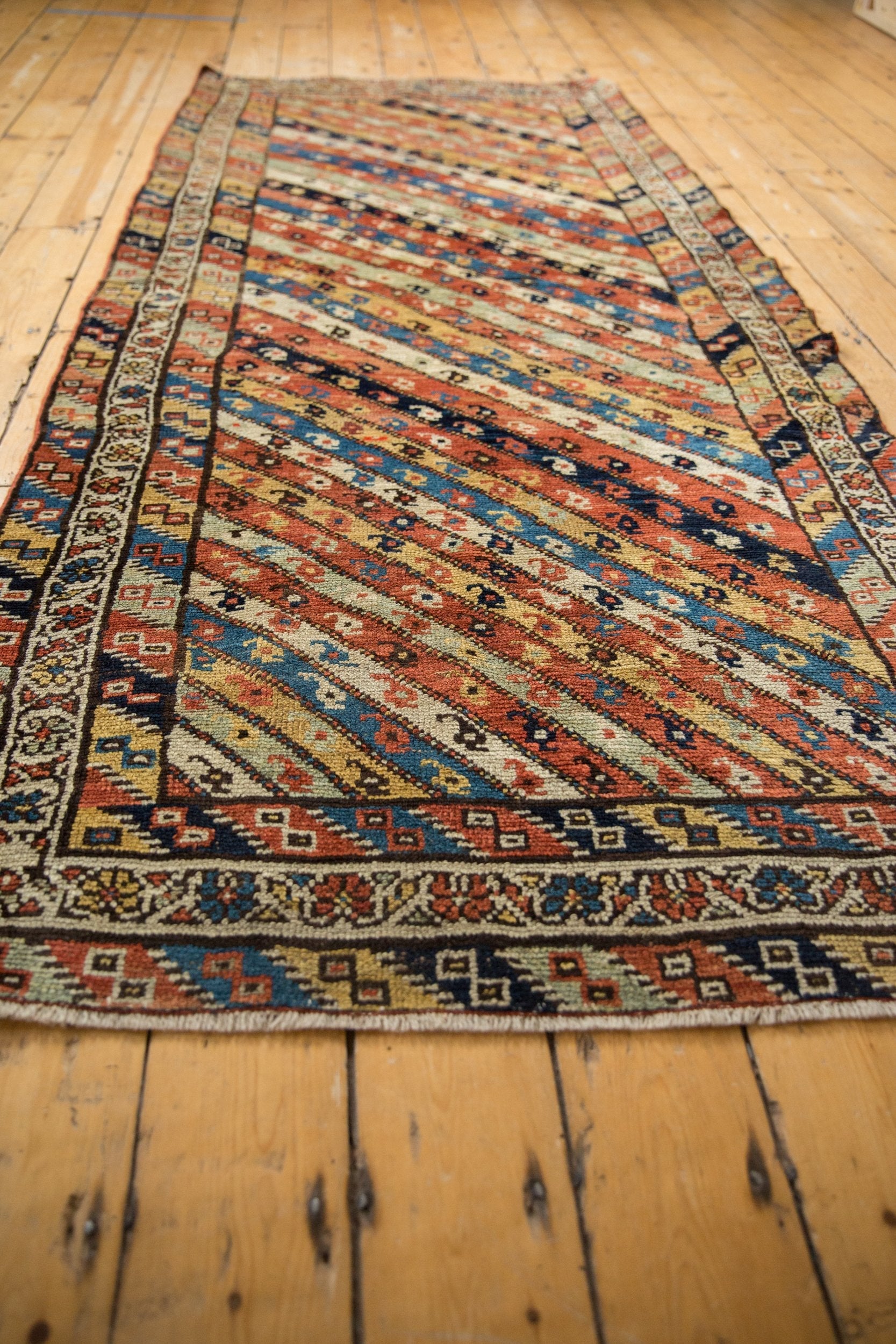 3.5x8.5 Antique Kurdish Rug Runner // ONH Item 8089 Image 7