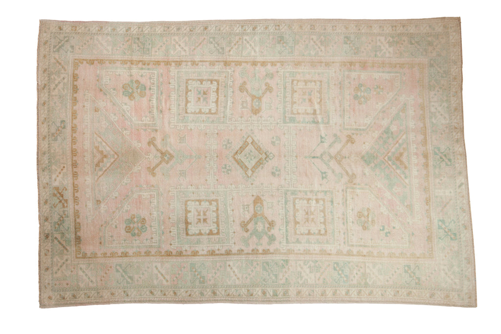 Vintage Distressed Oushak Carpet // ONH Item: 8229