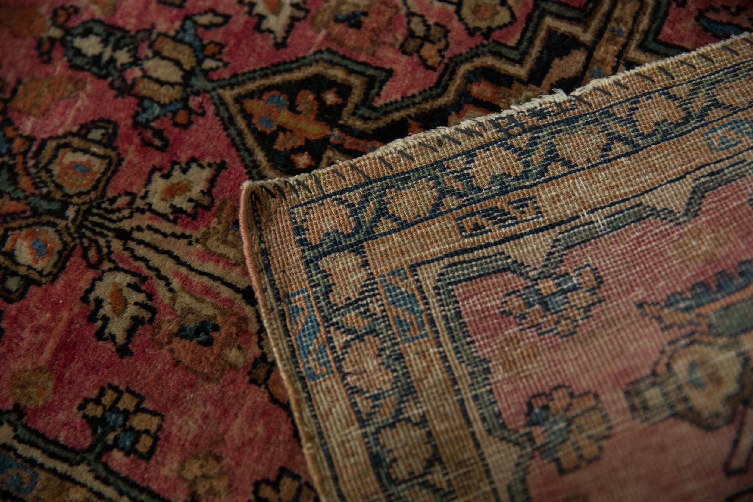 2x2.5 Vintage Farahan Sarouk Square Rug Mat // ONH Item 8486 Image 8