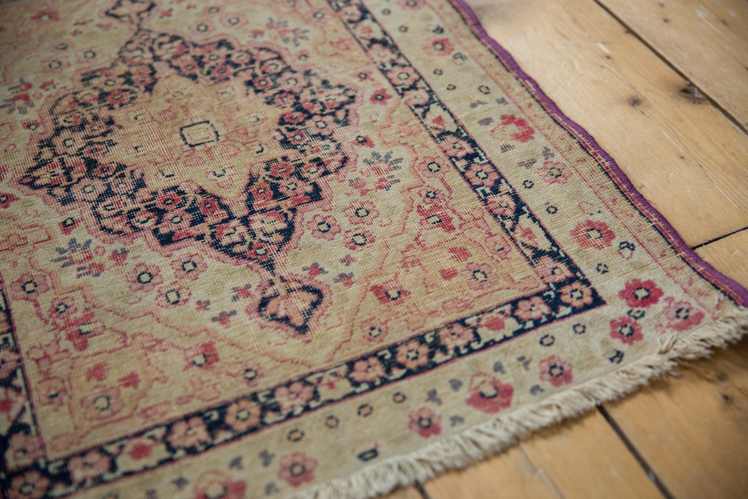 2x2.5 Antique Kerman Square Rug Mat // ONH Item 8490 Image 3