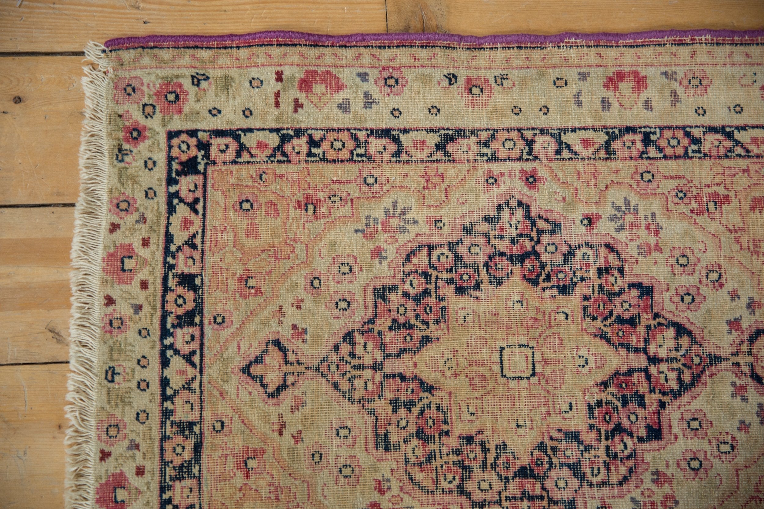 2x2.5 Antique Kerman Square Rug Mat // ONH Item 8490 Image 4