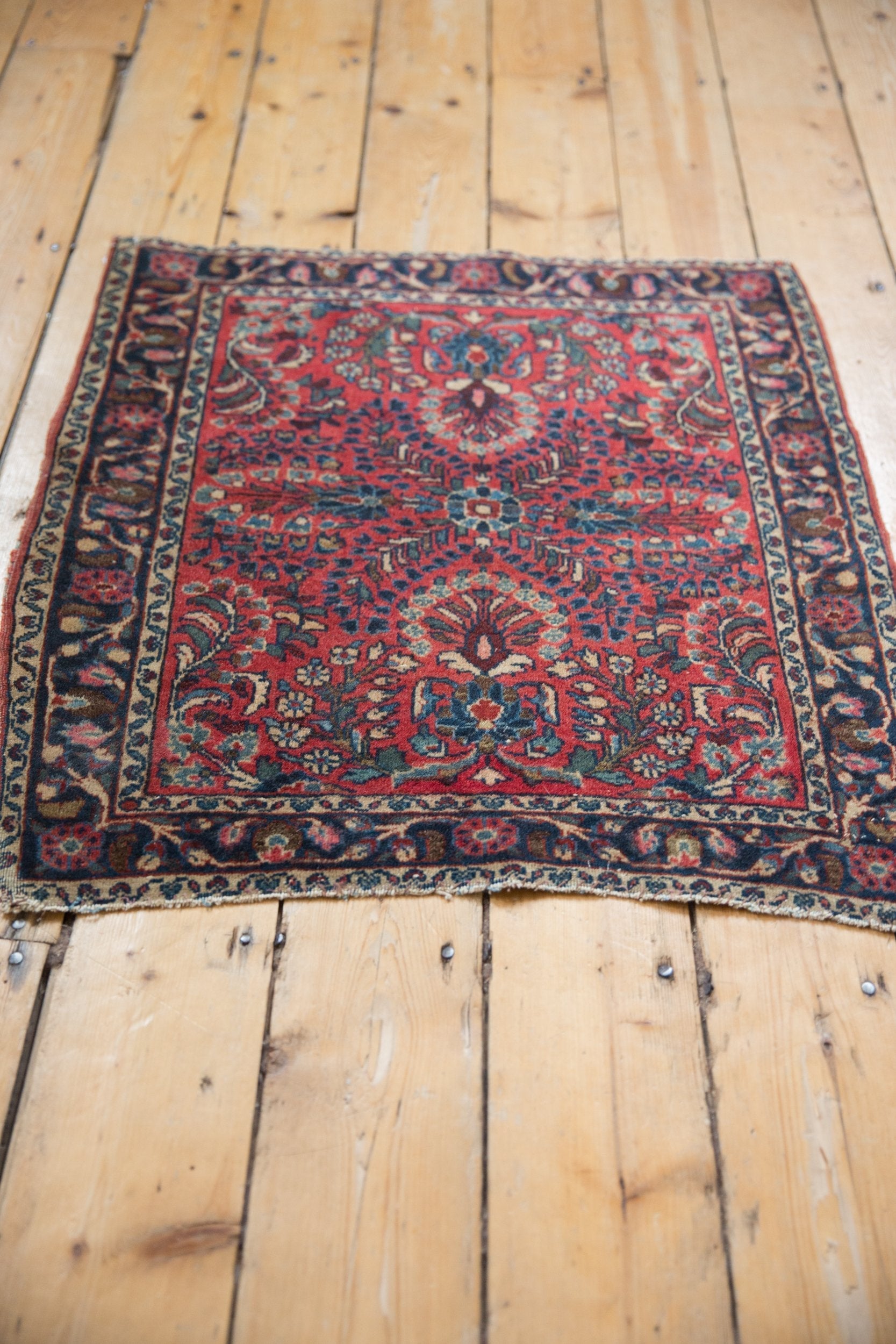 2.5x3 Vintage Fine German Sarouk Square Rug // ONH Item 8508 Image 2
