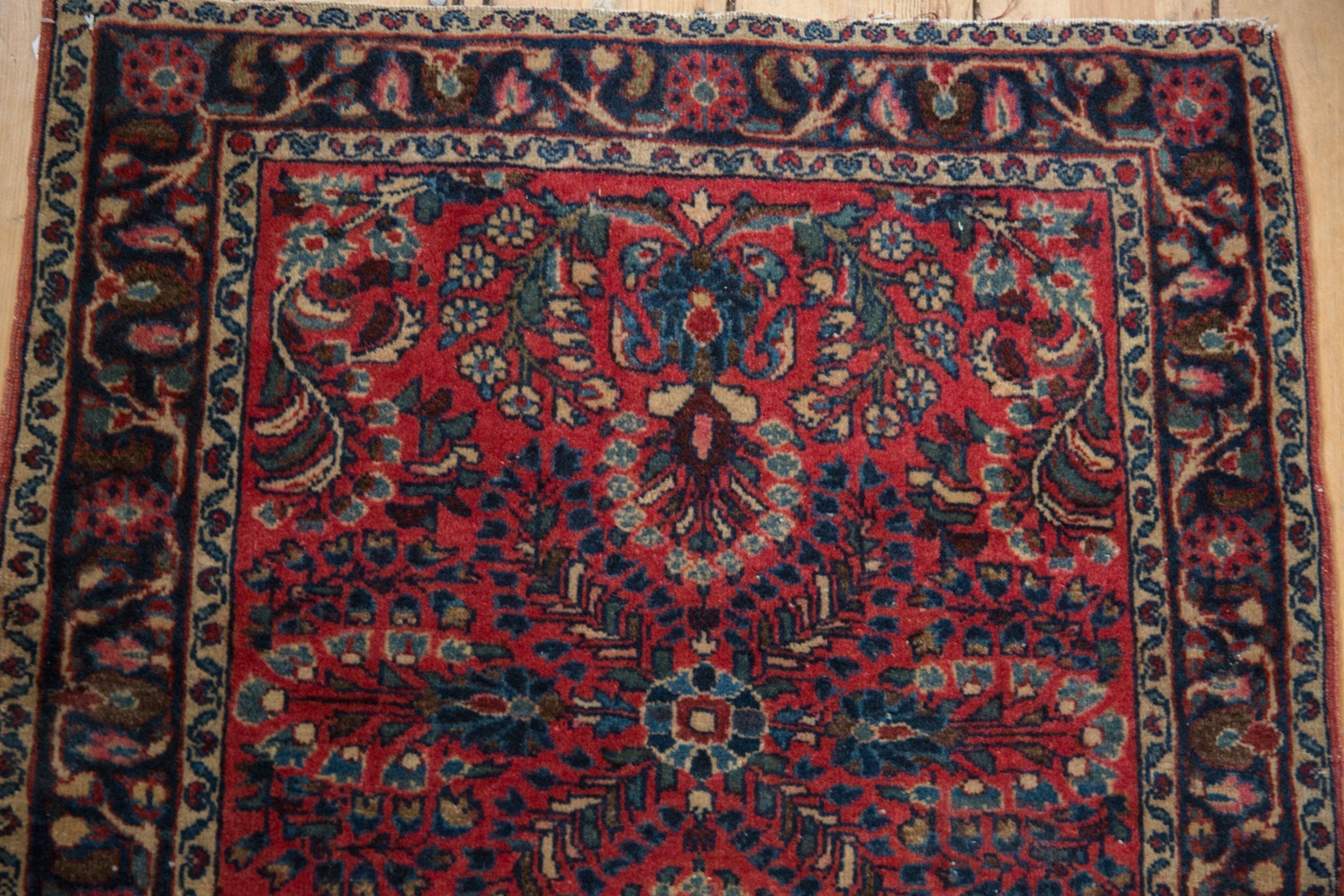 2.5x3 Vintage Fine German Sarouk Square Rug // ONH Item 8508 Image 3