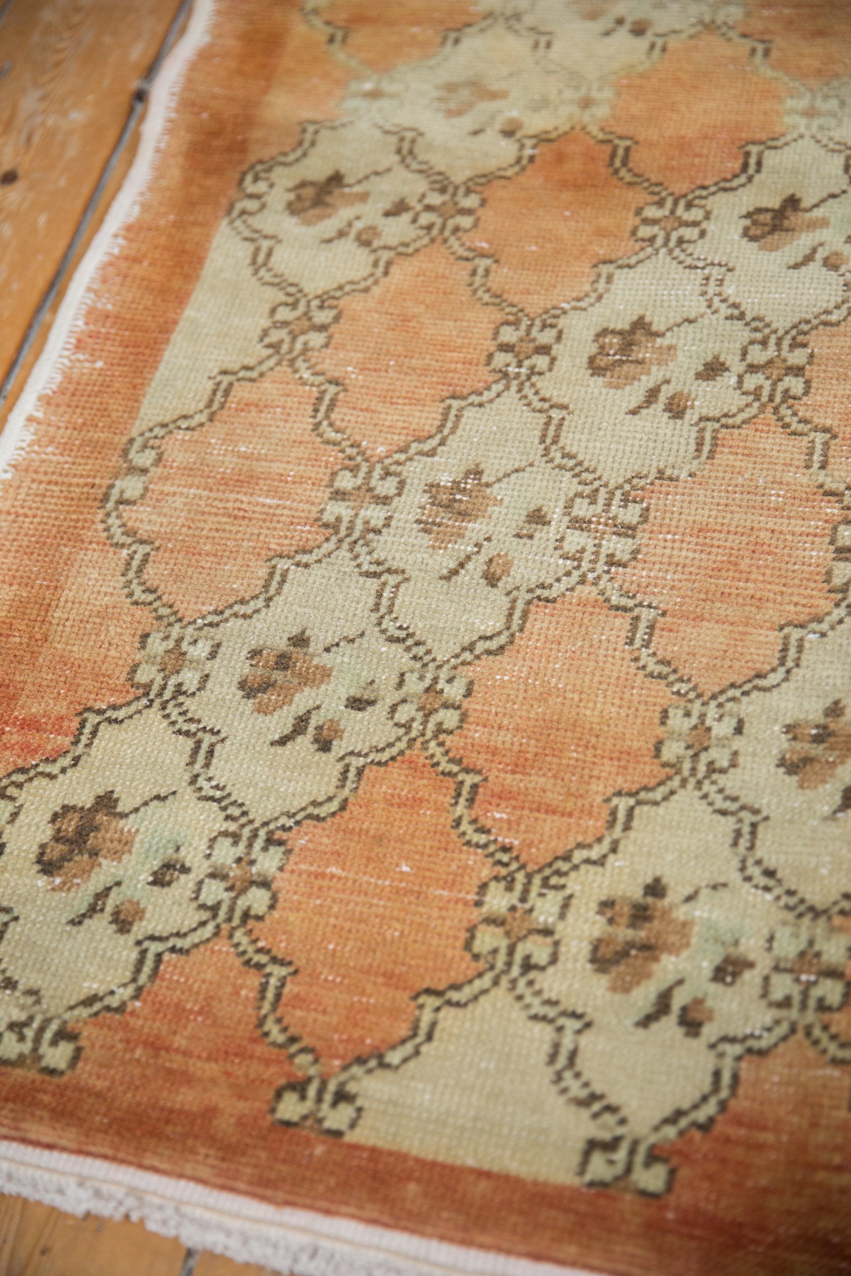 3.5x9.5 Vintage Distressed Oushak Rug Runner // ONH Item 8584 Image 3