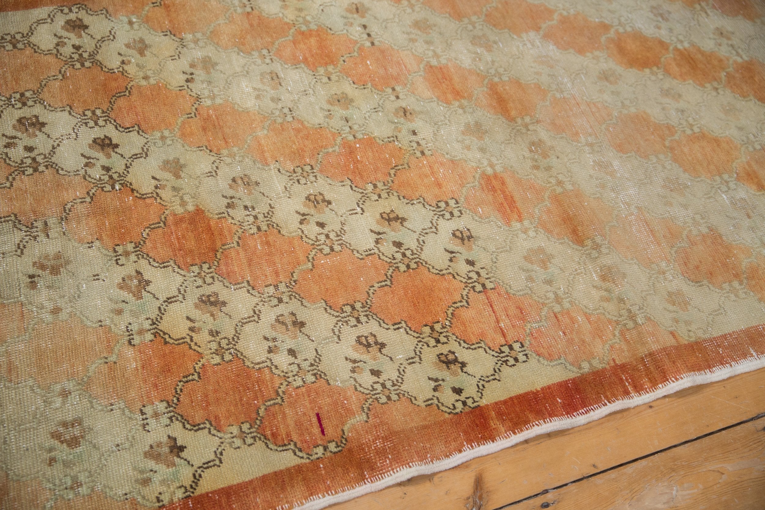 3.5x9.5 Vintage Distressed Oushak Rug Runner // ONH Item 8584 Image 4