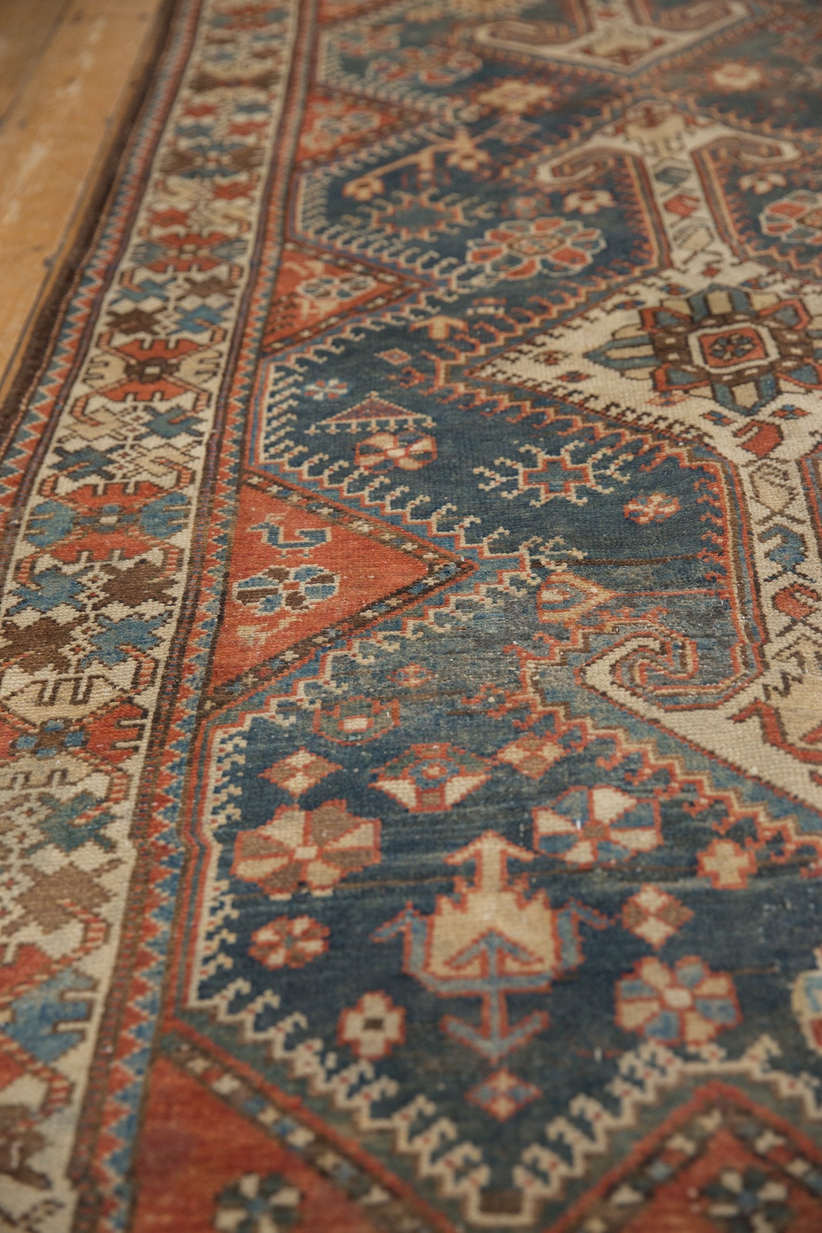 4x14 Vintage Distressed Hamadan Rug Runner // ONH Item 8972 Image 3