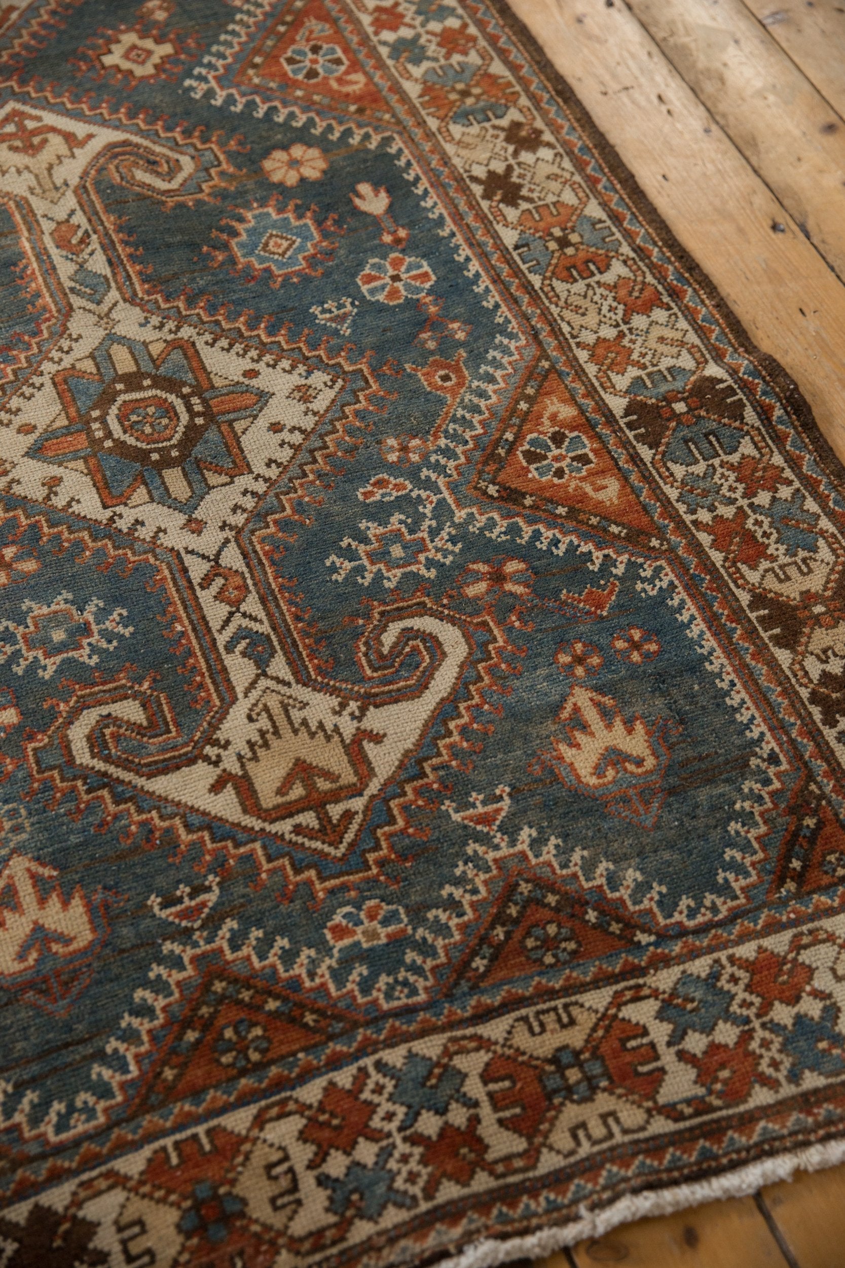 4x14 Vintage Distressed Hamadan Rug Runner // ONH Item 8972 Image 8