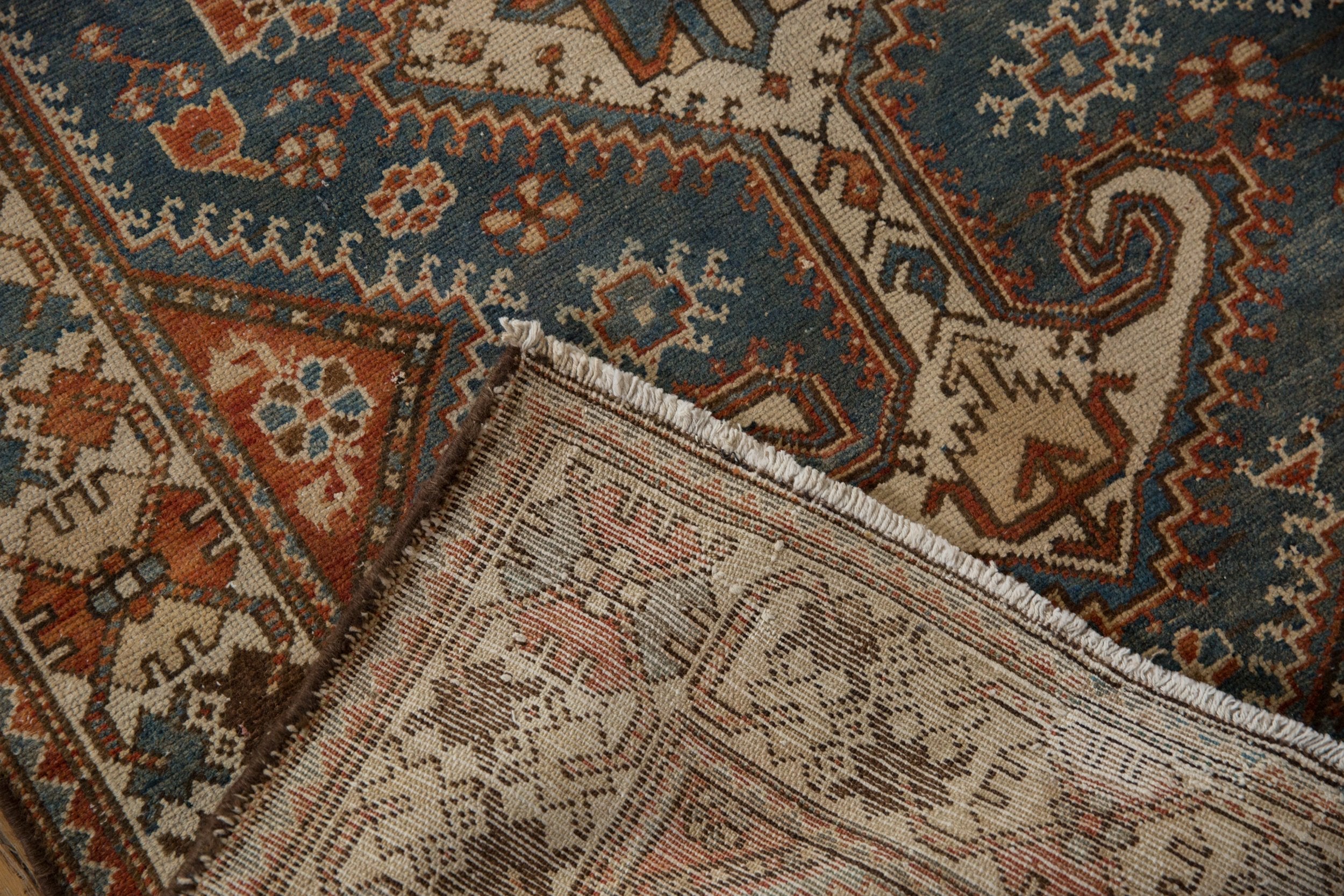 4x14 Vintage Distressed Hamadan Rug Runner // ONH Item 8972 Image 11