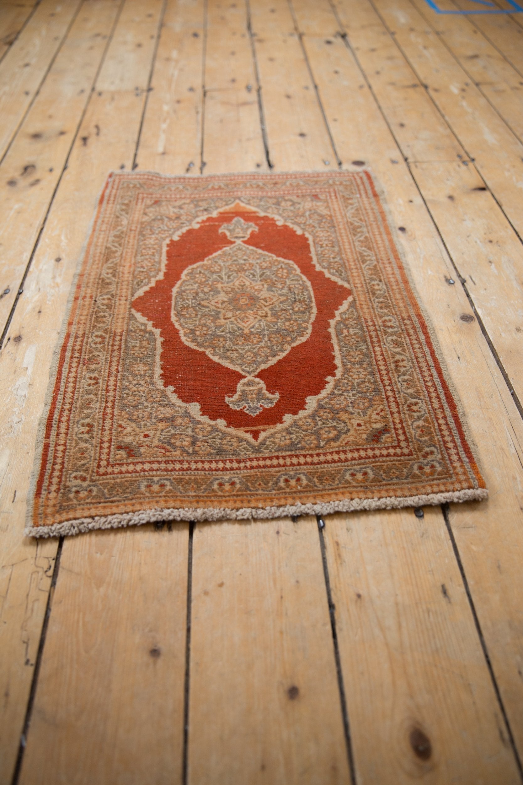 1.5x2.5 Vintage Tabriz Rug Mat // ONH Item 8980 Image 4