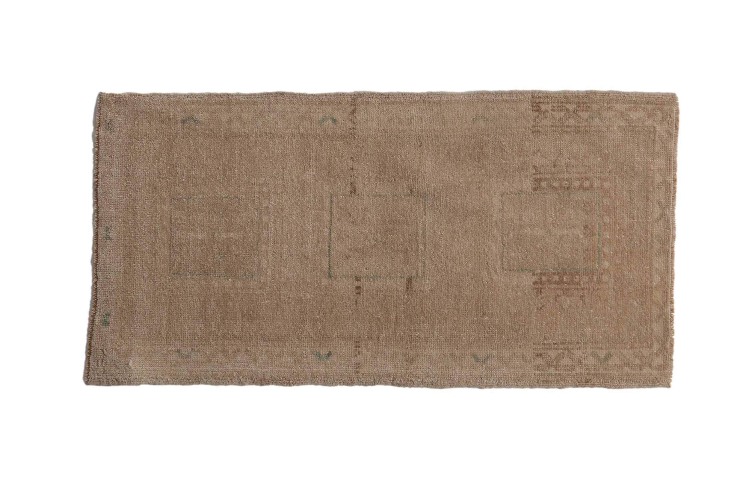 1.5x3 Vintage Distressed Oushak Rug Mat // ONH Item 9403