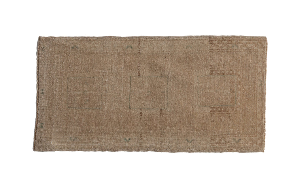 1.5x3 Vintage Distressed Oushak Rug Mat // ONH Item 9403