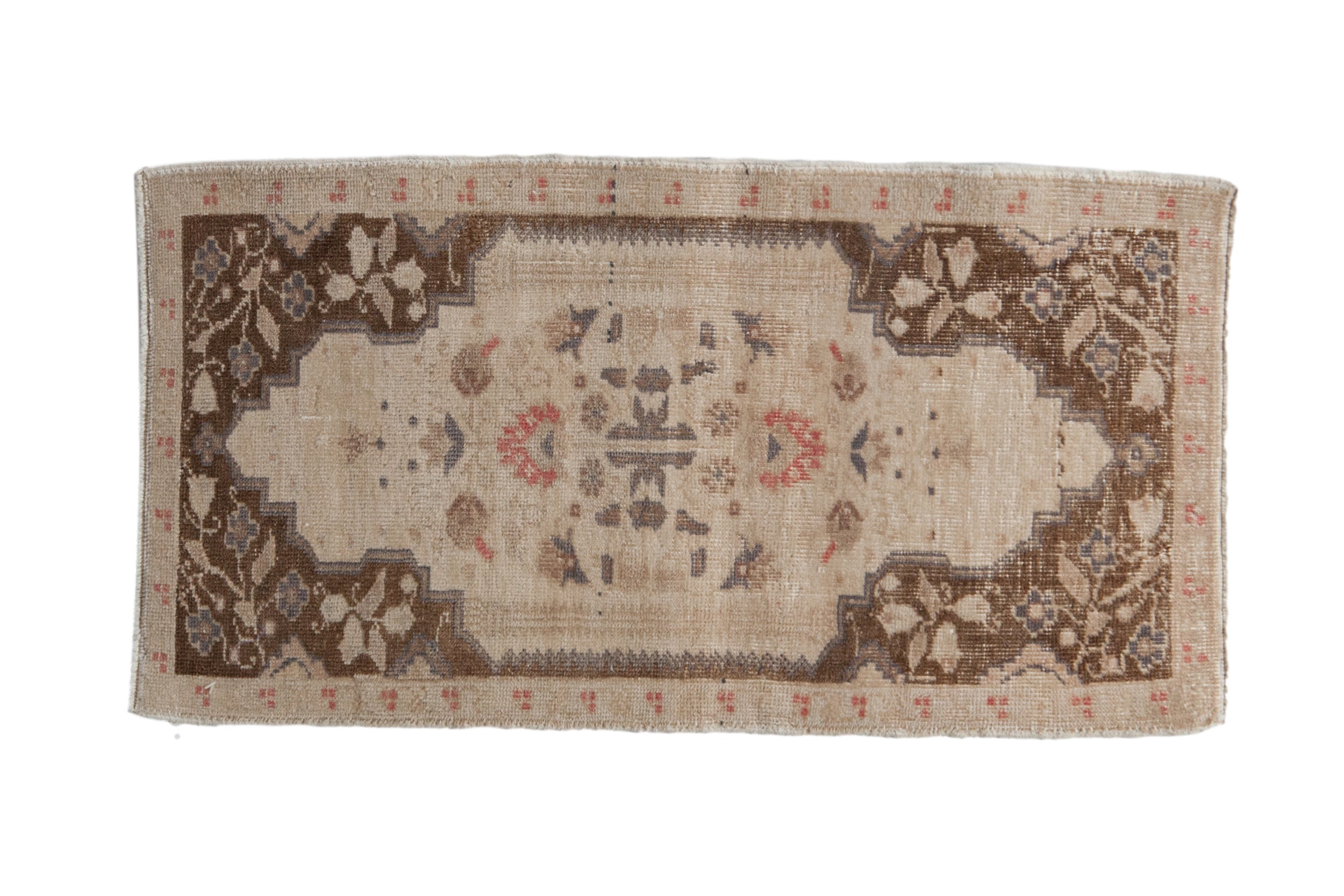 1.5x3 Vintage Distressed Oushak Rug Mat // ONH Item 9407
