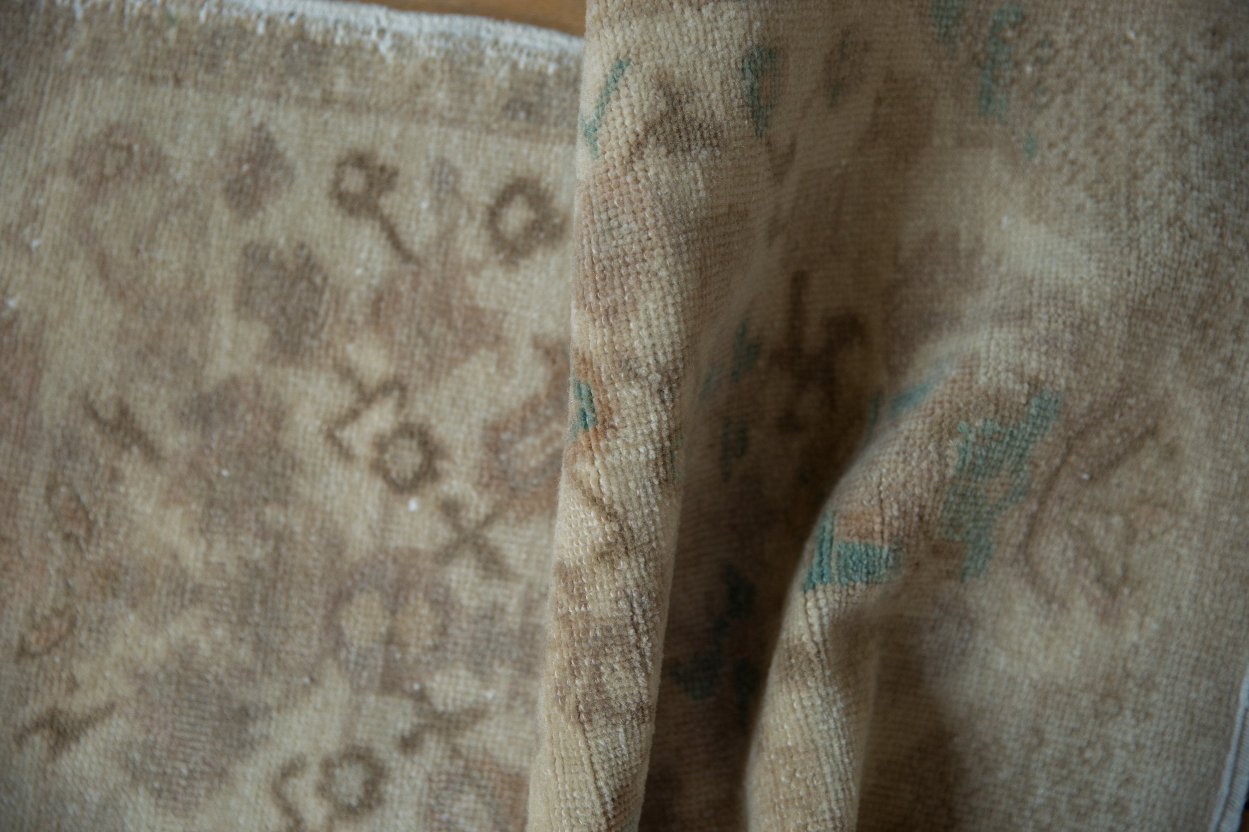 1.5x3.5 Vintage Distressed Oushak Rug Mat Runner // ONH Item 9422 Image 5