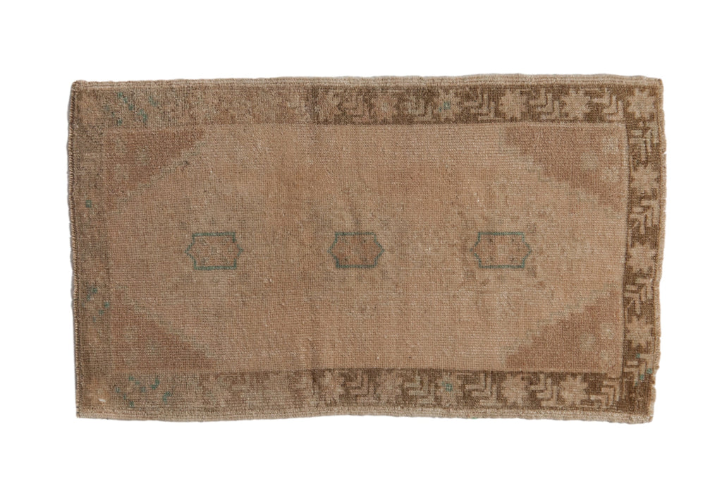 1.5x3 Vintage Distressed Oushak Rug Mat // ONH Item 9430