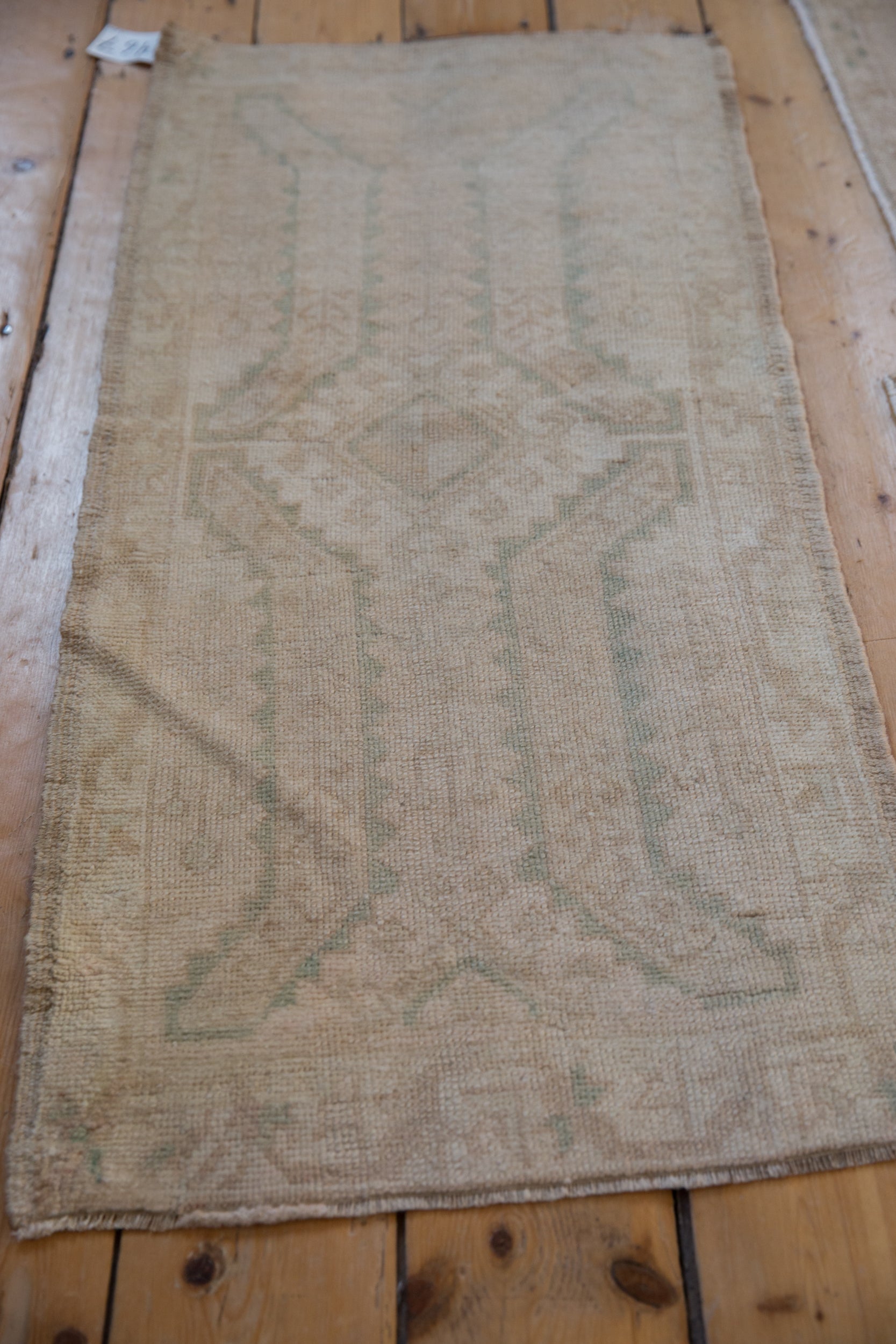 1.5x3.5 Vintage Distressed Oushak Rug Mat Runner // ONH Item 9467 Image 2
