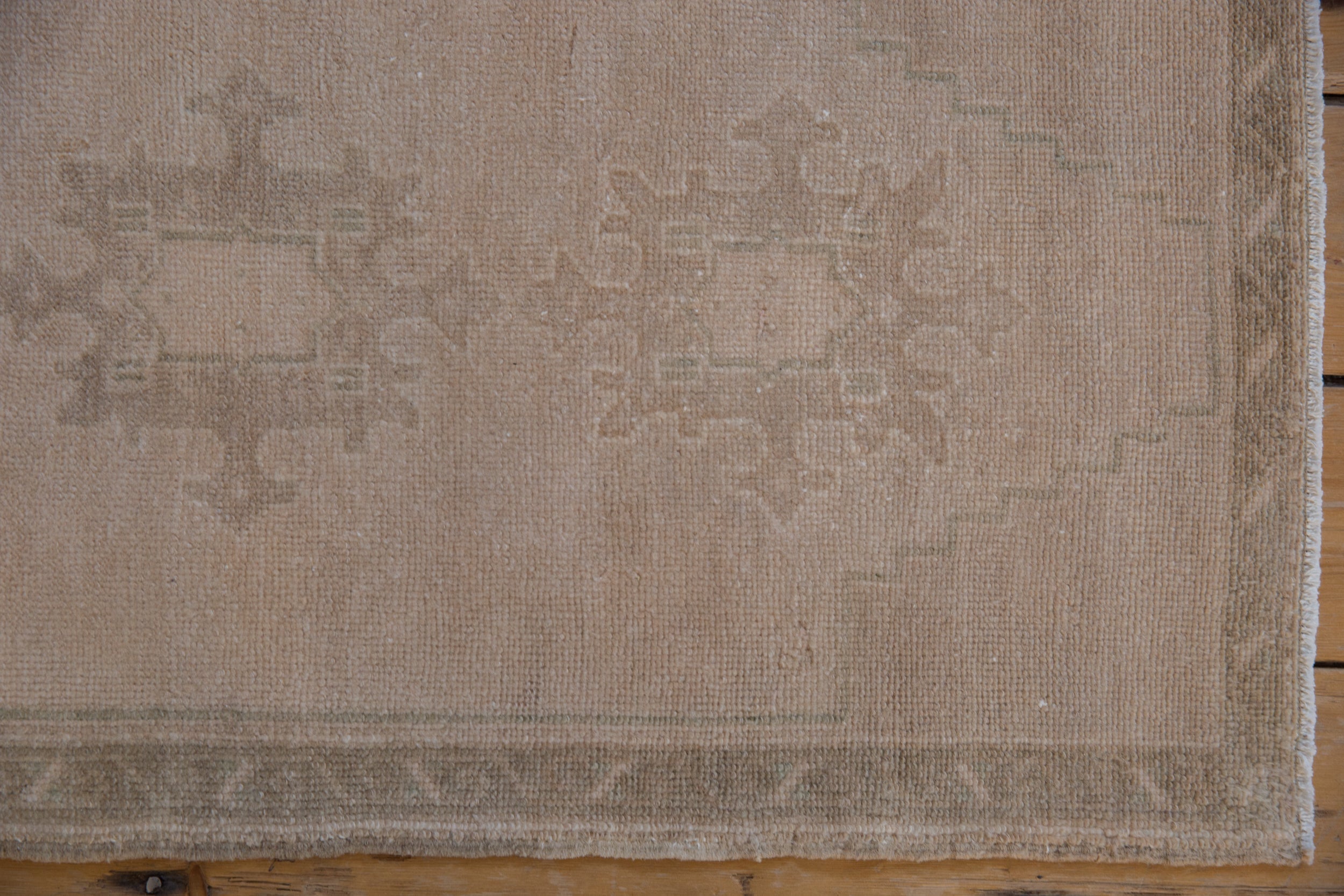 1.5x3.5 Vintage Distressed Oushak Rug Mat Runner // ONH Item 9587 Image 4