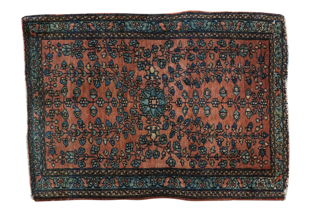 1.5x2.5 Vintage Fine Farahan Sarouk Rug Mat // ONH Item 9628
