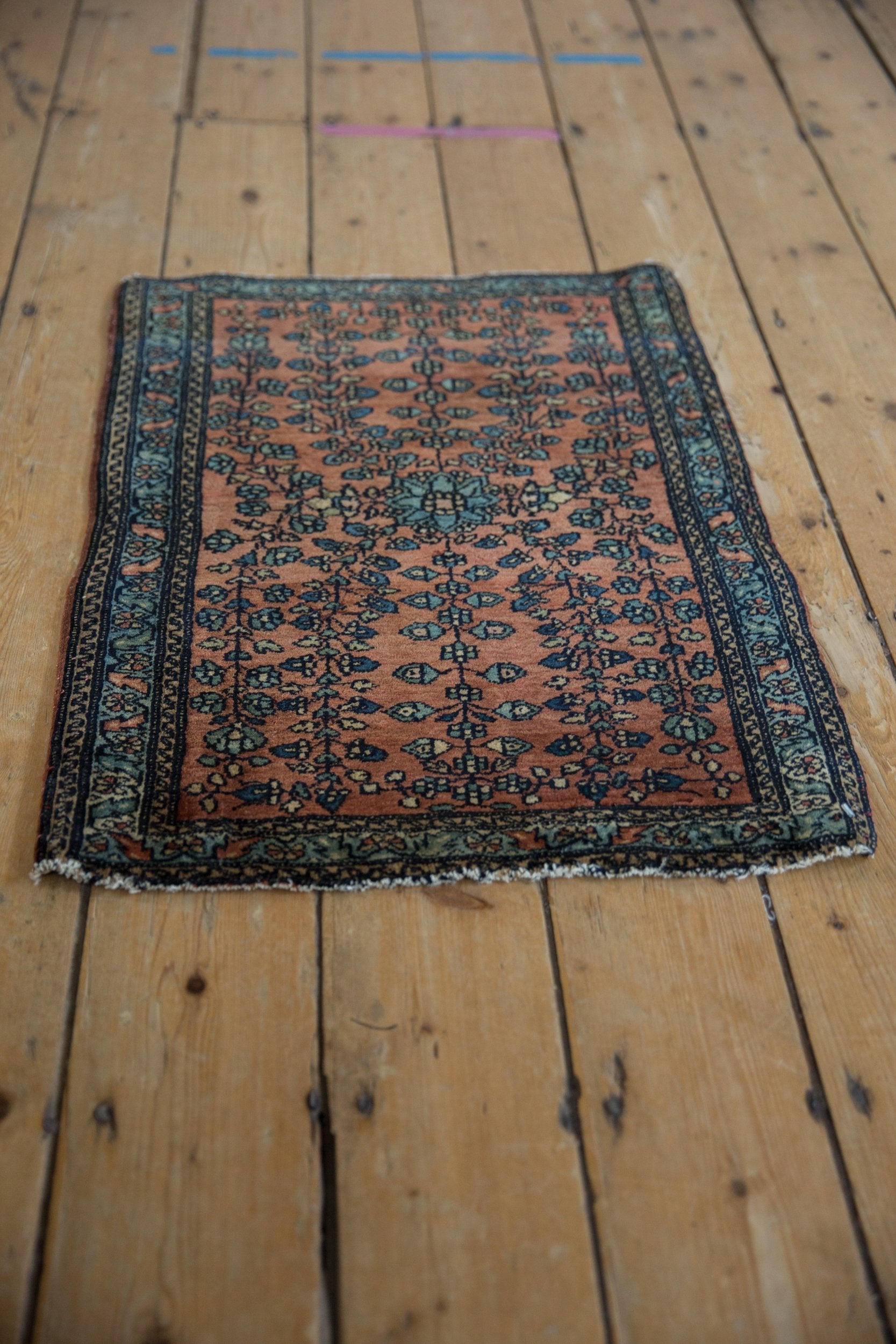 1.5x2.5 Vintage Fine Farahan Sarouk Rug Mat // ONH Item 9628 Image 2