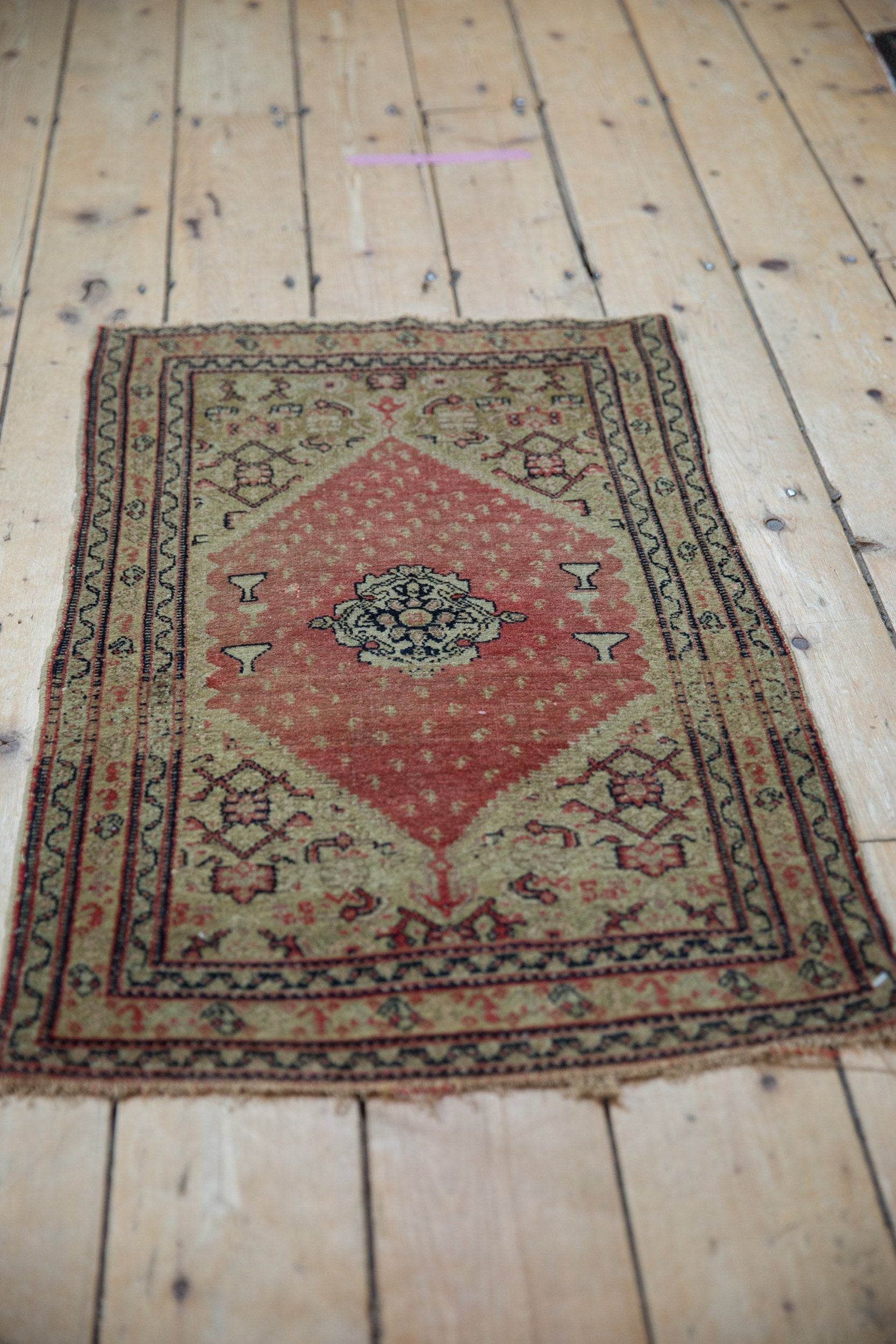 2x3 Antique Fine Senneh Rug Mat // ONH Item 9630 Image 2