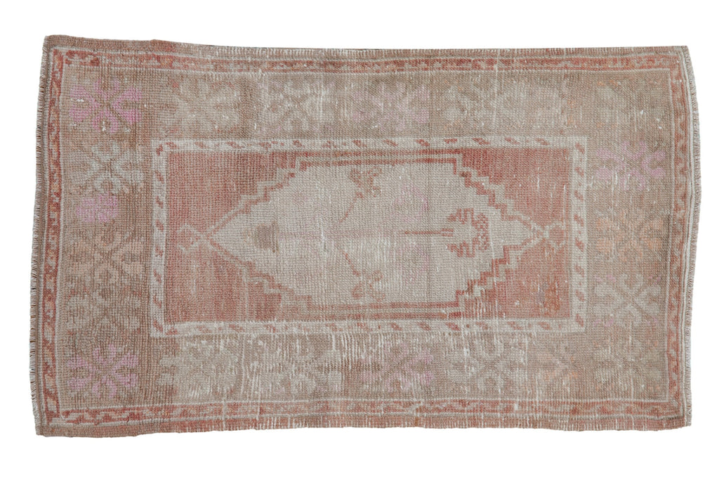 2x3.5 Vintage Distressed Oushak Rug // ONH Item 9638