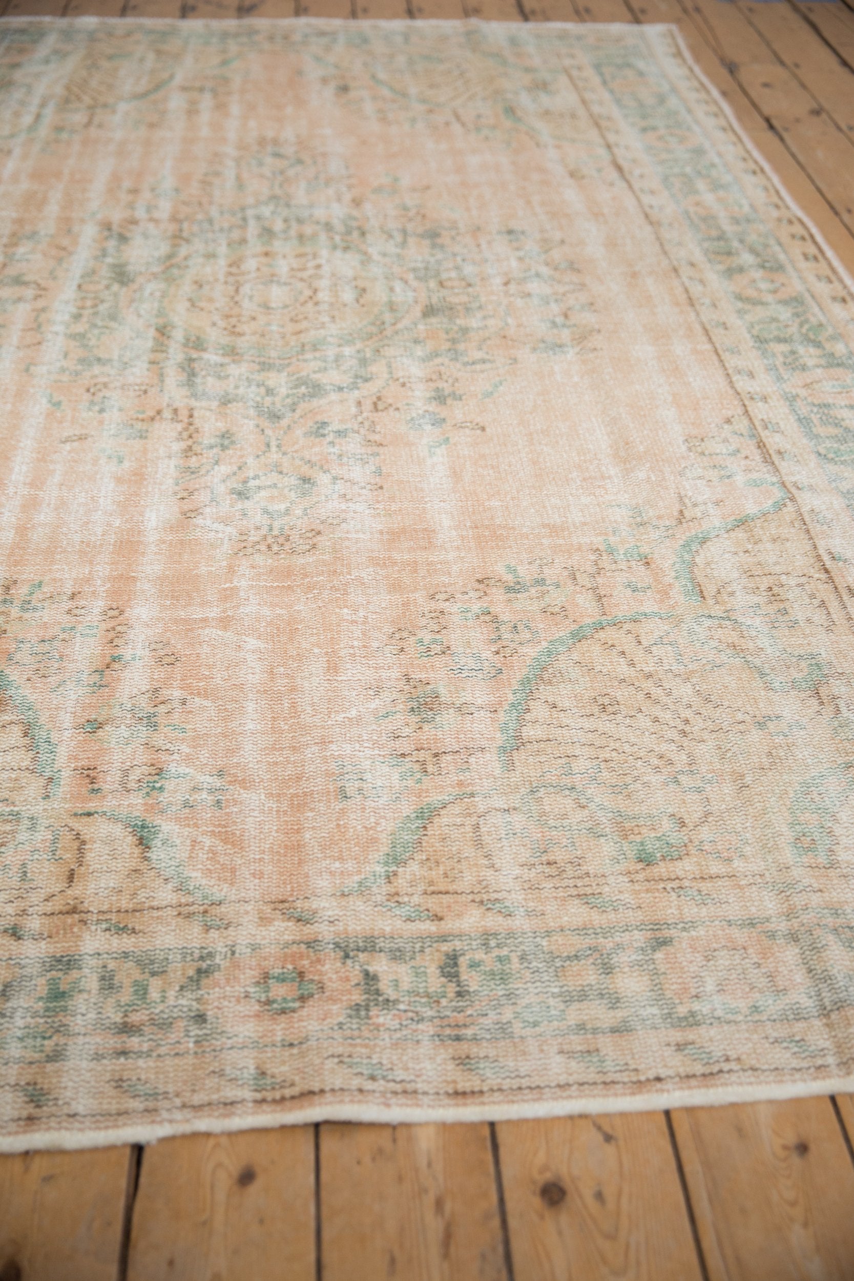 6x9.5 Vintage Distressed Oushak Carpet // ONH Item 9852 Image 3