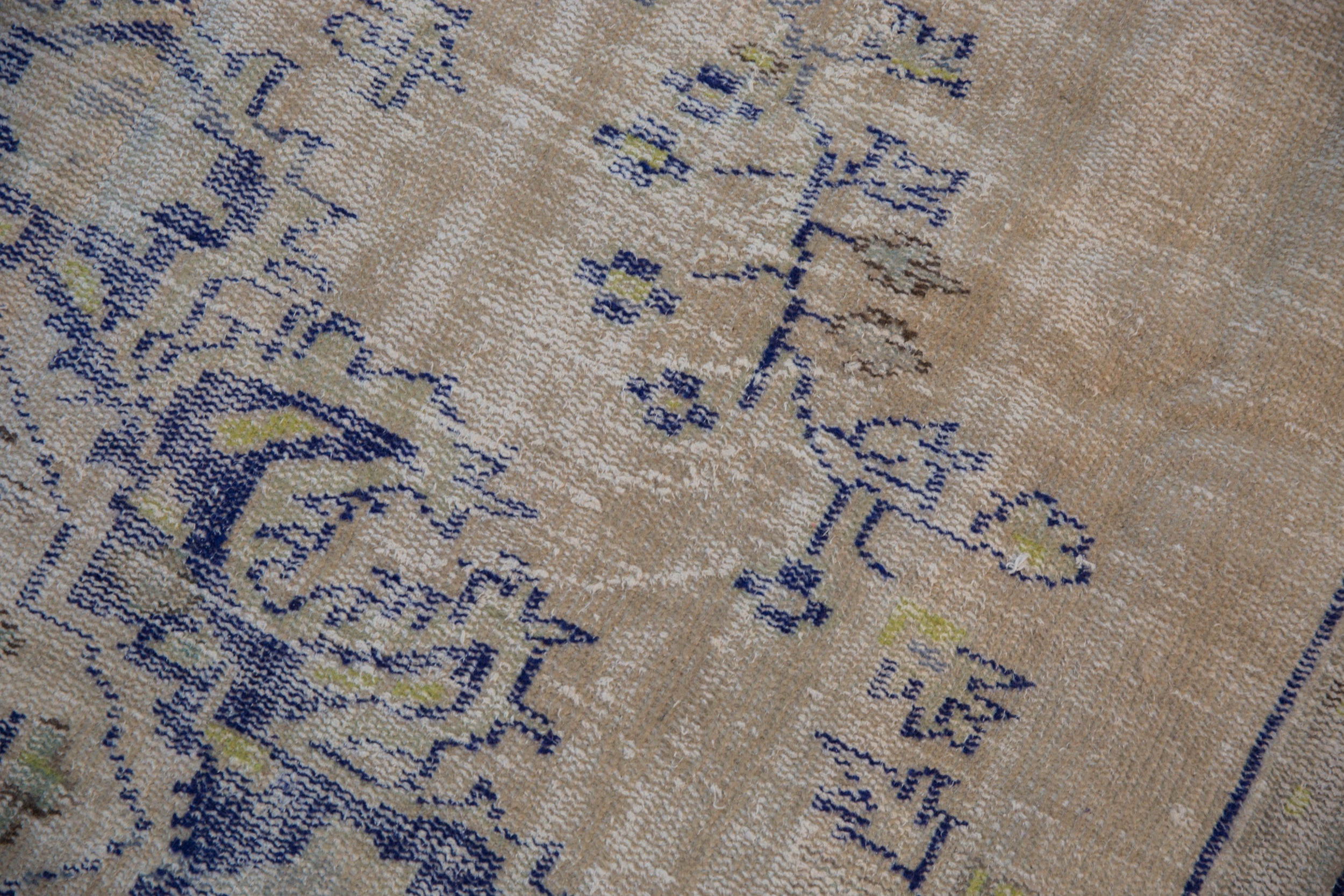 6.5x9.5 Vintage Distressed Oushak Carpet // ONH Item 9909 Image 2