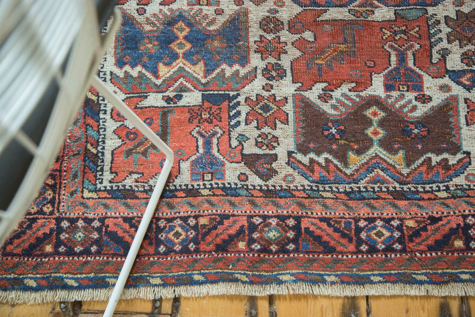 4x4.5 Antique Afshar Square Rug // ONH Item tm01107 Image 3