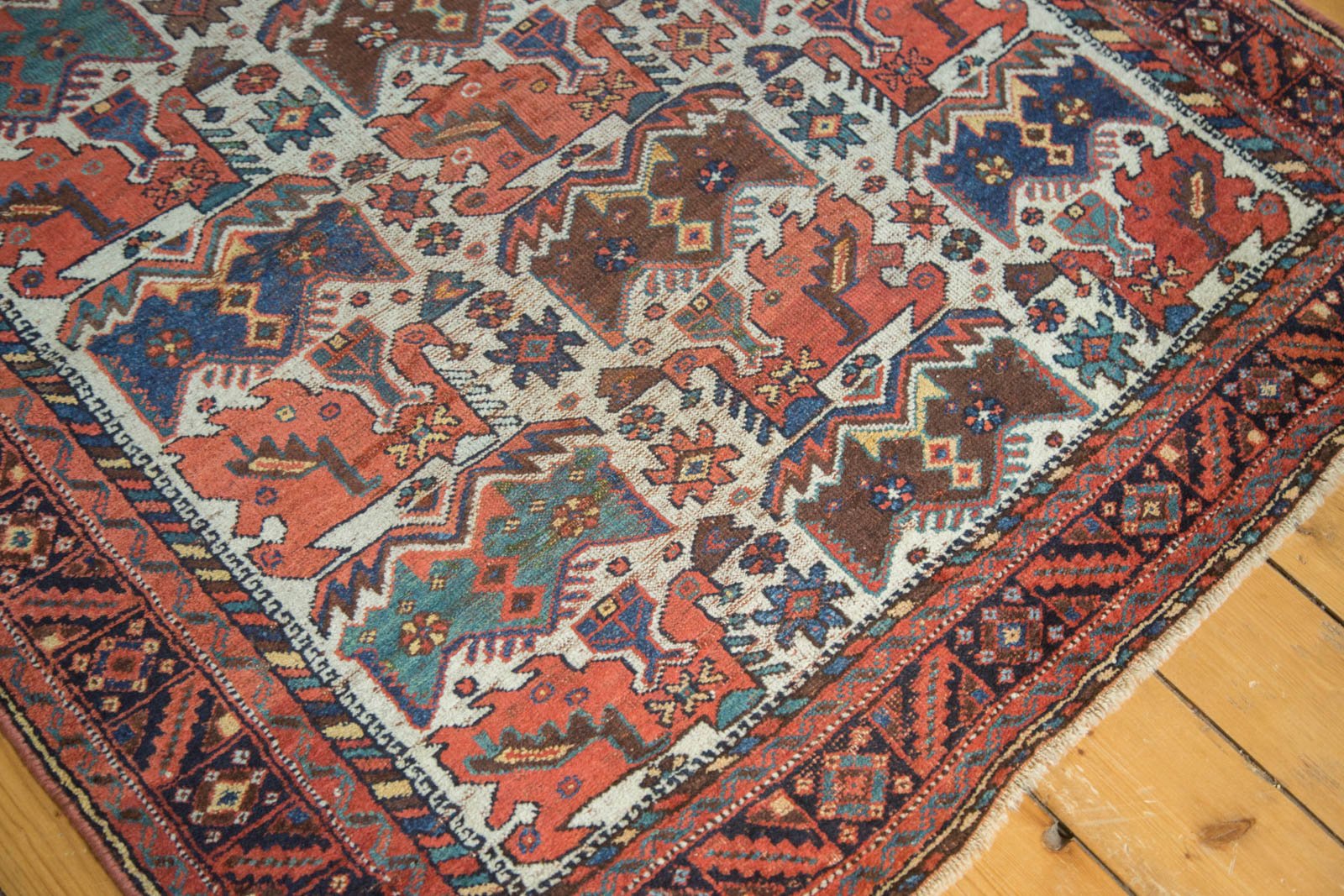 4x4.5 Antique Afshar Square Rug // ONH Item tm01107 Image 5