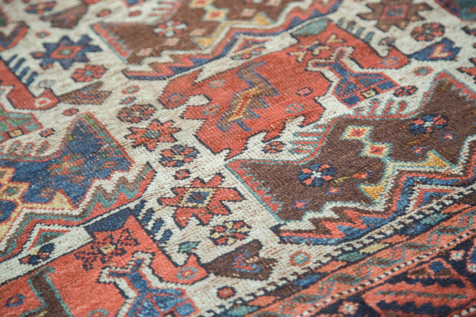 4x4.5 Antique Afshar Square Rug // ONH Item tm01107 Image 8