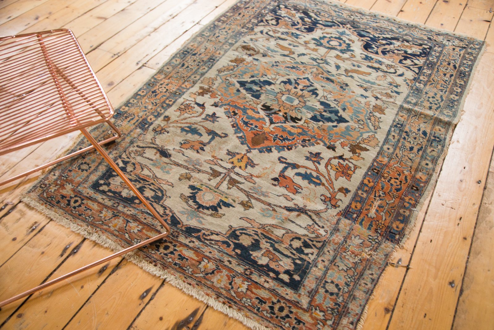 4x5.5 Antique Haji Jalili Tabriz Rug // ONH Item tm01129 Image 4